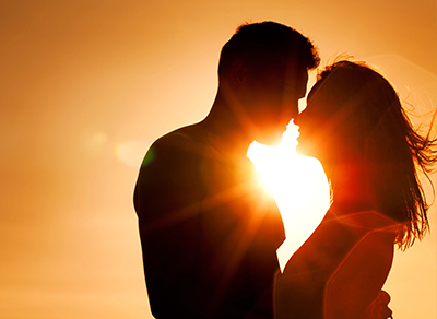 Happy couple during their engagement photoshoot