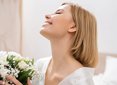 Couple embracing during engagement photoshoot